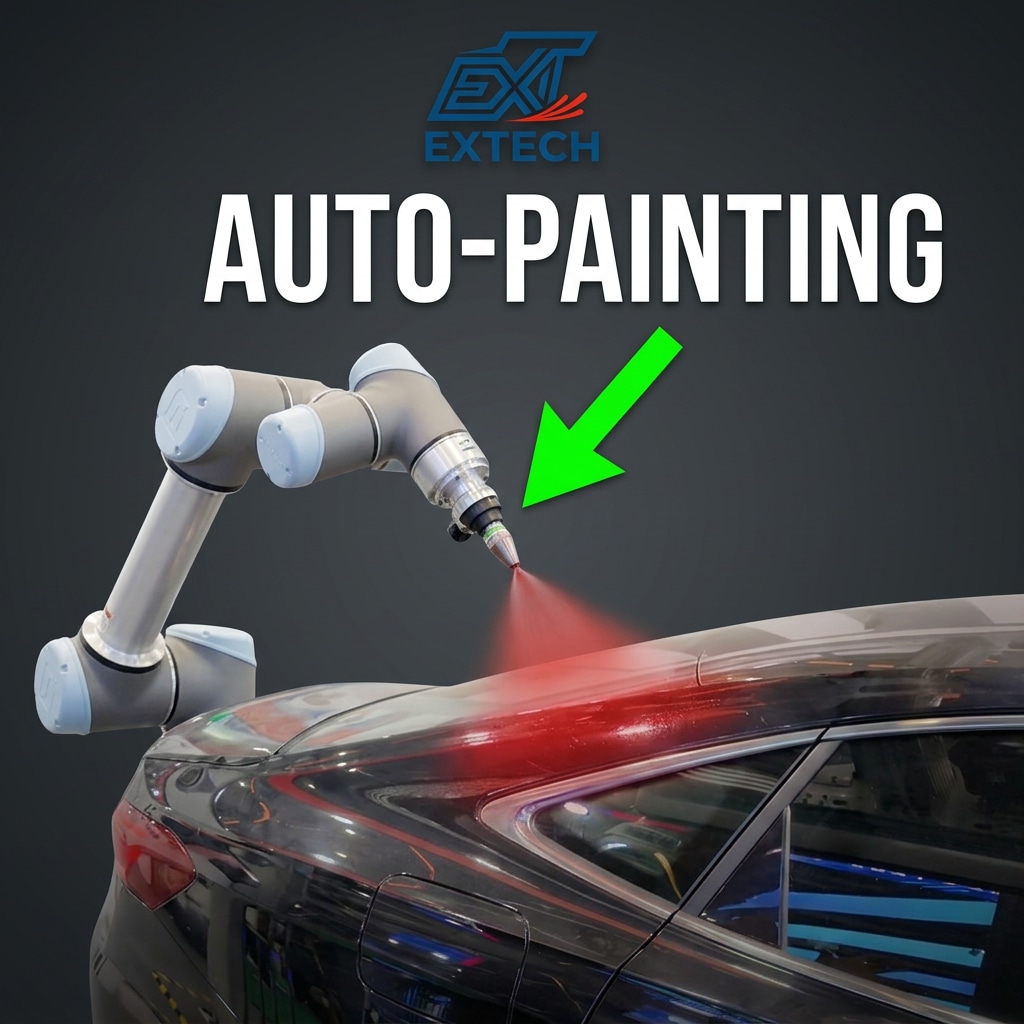 ¡Este brazo robótico puede pintar coches por sí solo!